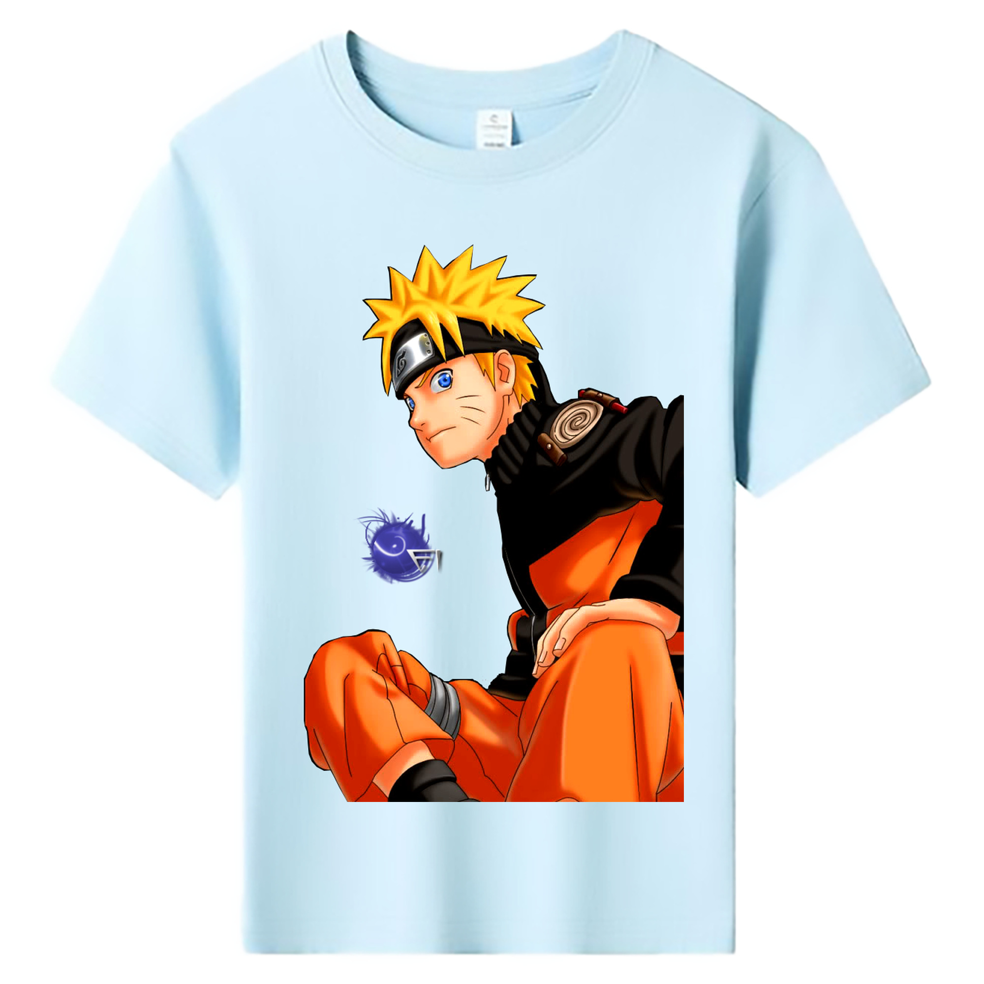 （画像用） NARUTO -ナルト- うずまき ナルト Uzumaki Naruto 綿100％キッズTシャツ（フロントプリント）